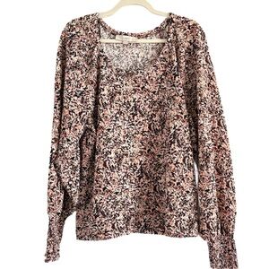 ⭐️ LOFT Multicolor Abstract Print Blouse